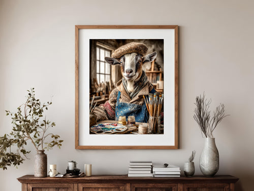 Artist Goat Digital Download Wall Art