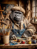 Artist Gorilla Digital Download Wall Art