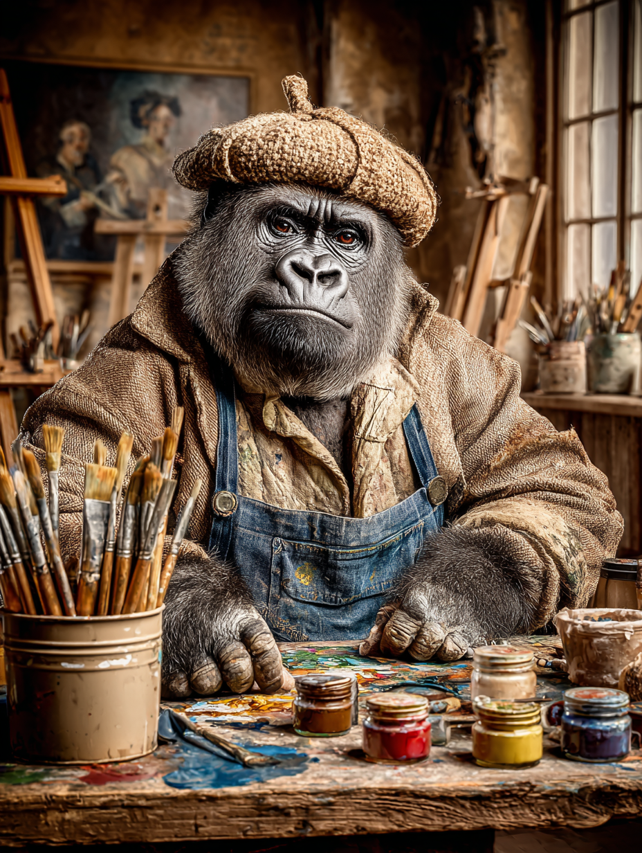 Artist Gorilla Digital Download Wall Art