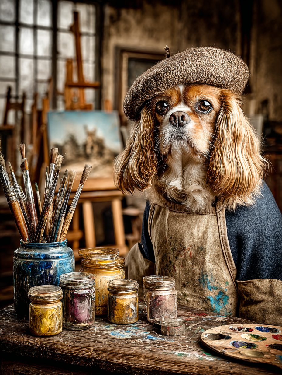 Artist King Charles Digital Download Wall Art
