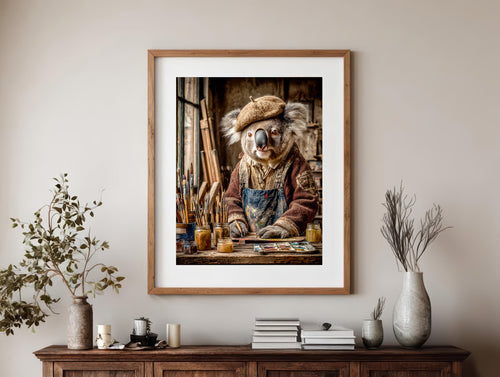 Artist Koala Digital Download Wall Art