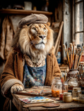 Artist Lion Digital Download Wall Art
