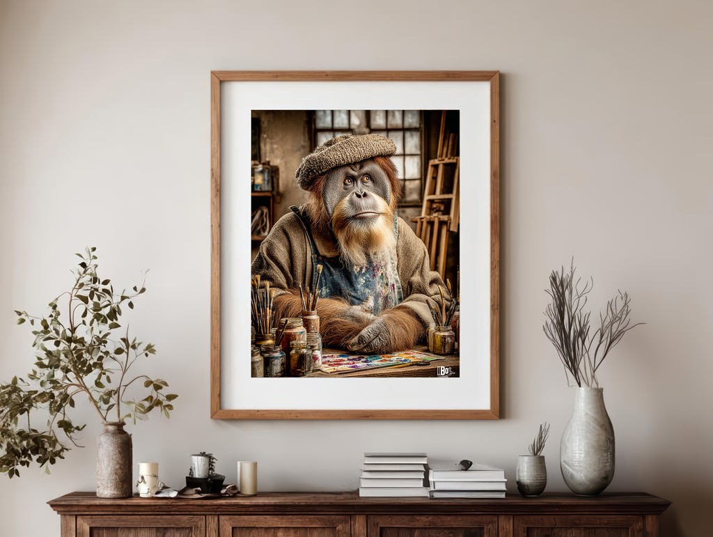 Artist Orangutan Digital Download Wall Art