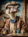 Artist Ostrich Digital Download Wall Art