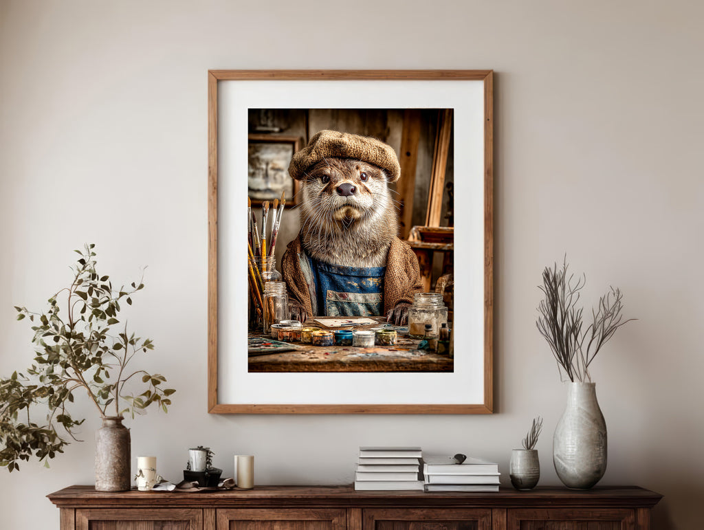 Artist Otter Digital Download Wall Art