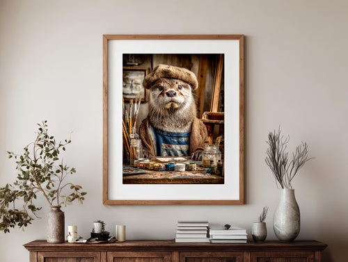Artist Otter Digital Download Wall Art