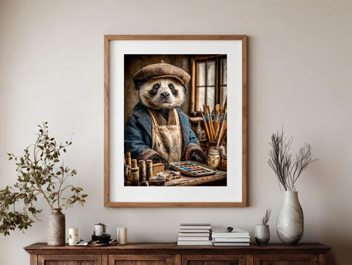 Artist Panda Digital Download Wall Art
