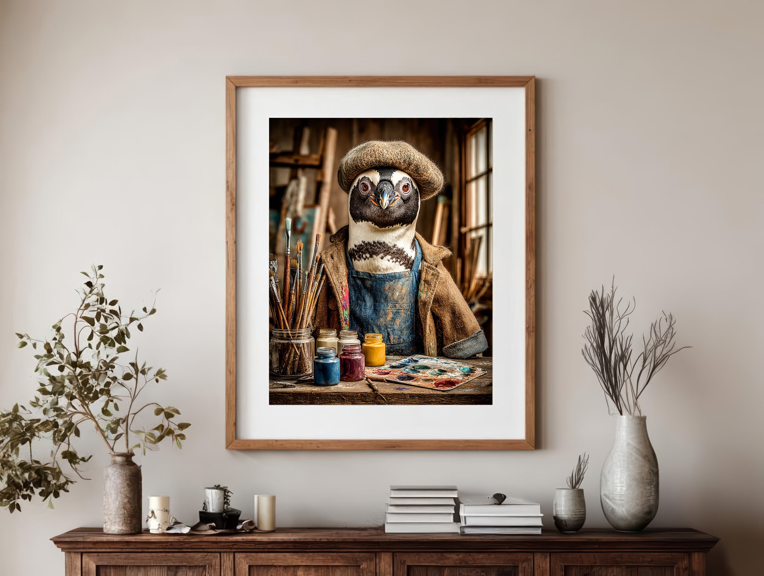 Artist Penguin Digital Download Wall Art