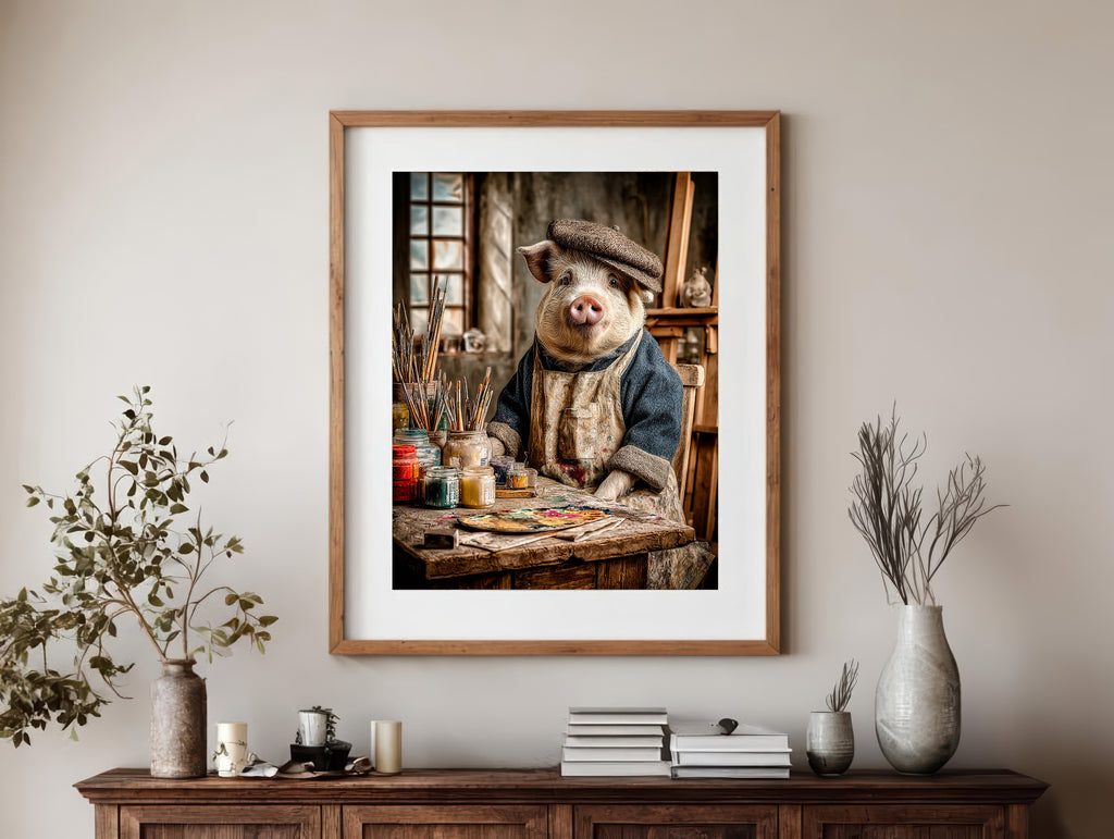 Artist Pig Digital Download Wall Art