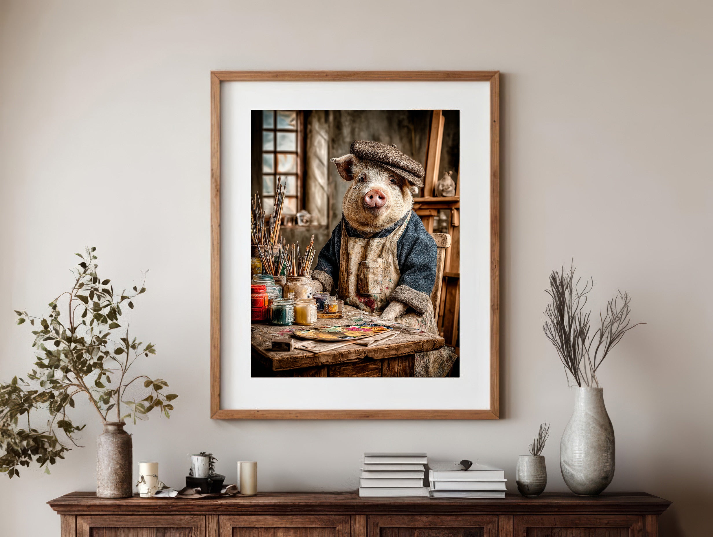 Artist Pig Digital Download Wall Art