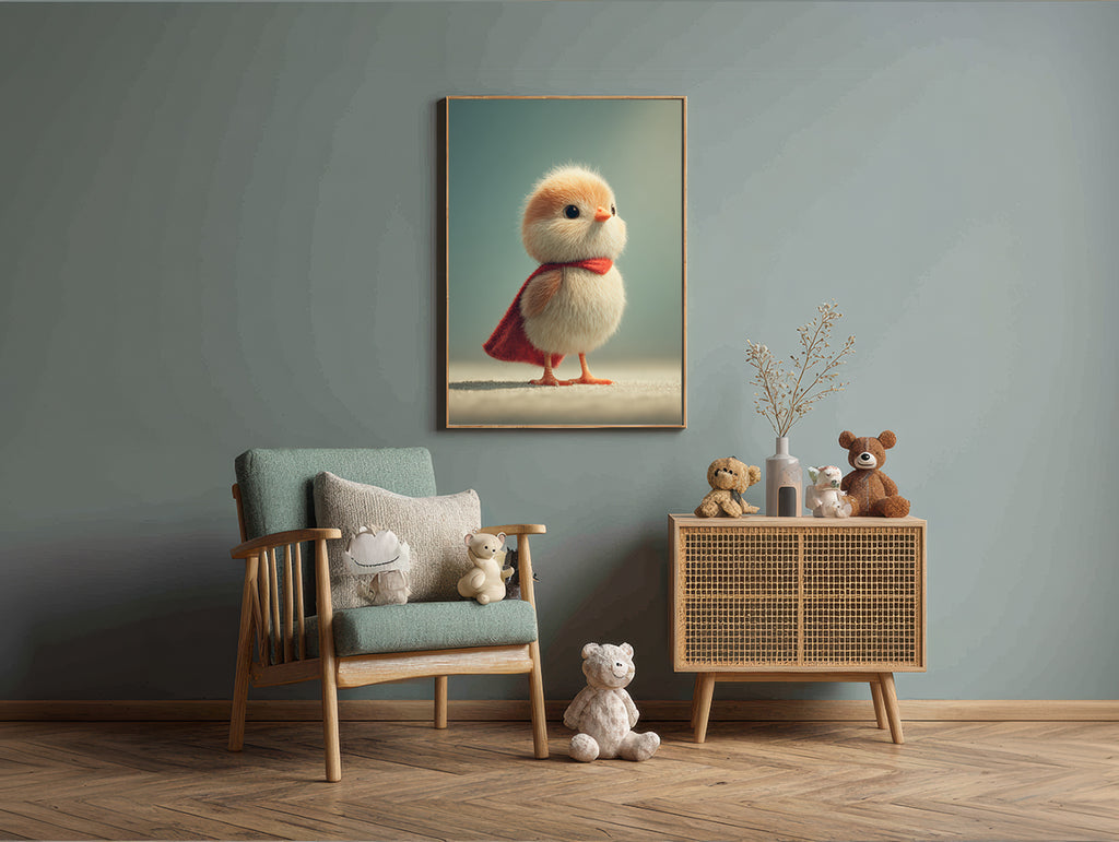 Baby Room Hero Chick 1 Digital Download Wall Art