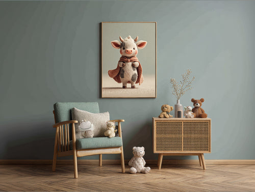 Baby Room Hero Cow 1 Digital Download Wall Art
