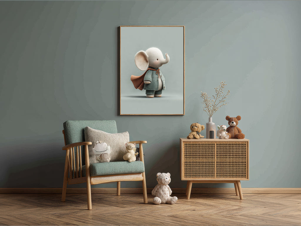 Baby Room Hero Elephant 1 Digital Download Wall Art