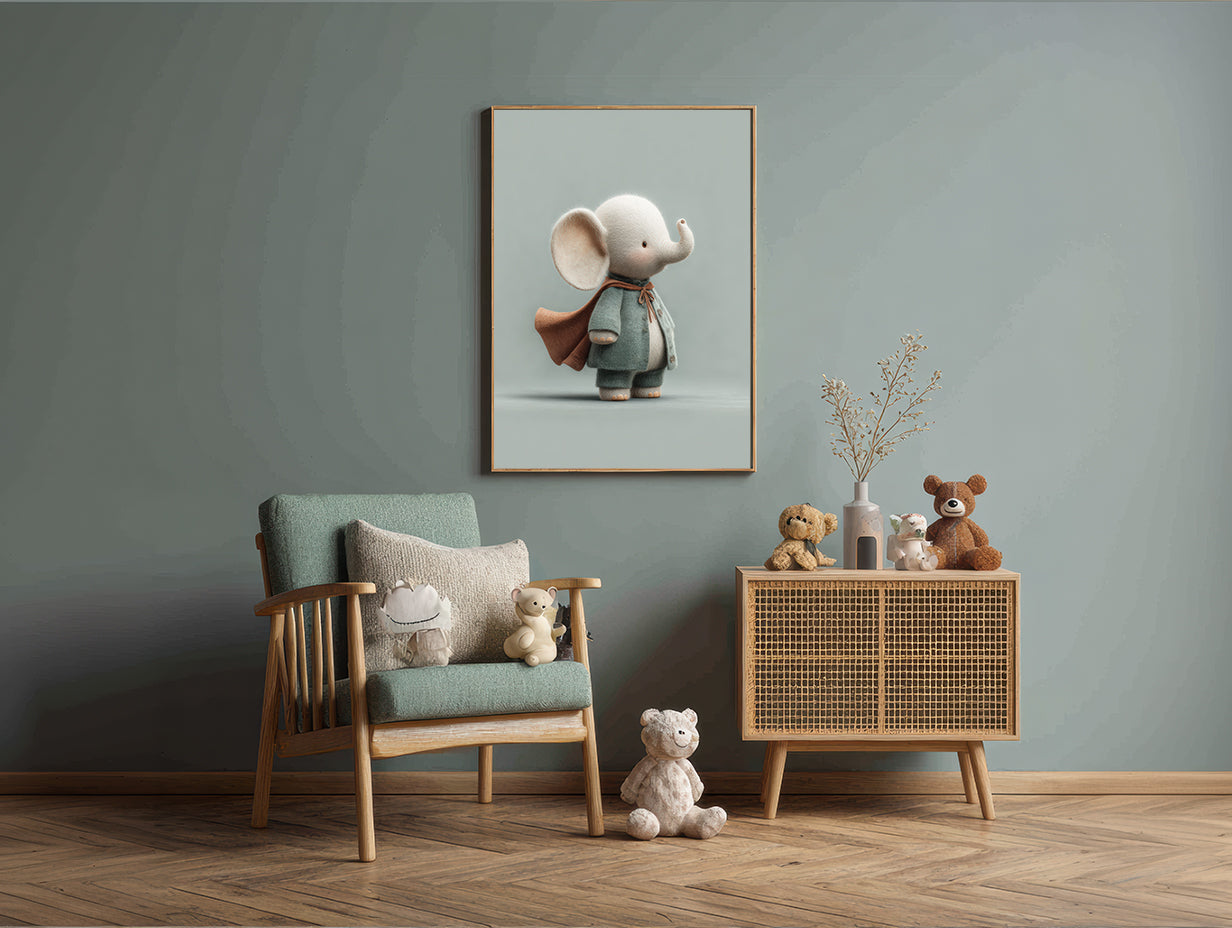 Baby Room Hero Elephant 1 Digital Download Wall Art