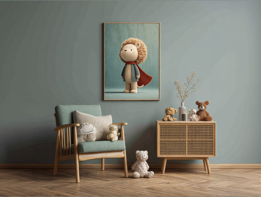 Baby Room Hero Lion 1 Digital Download Wall Art