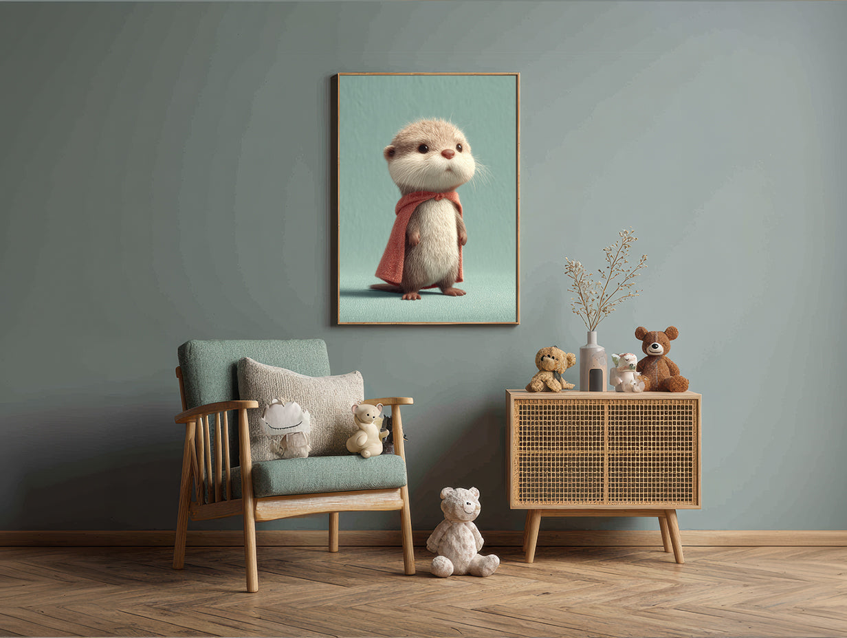Baby Room Hero Otter 1 Digital Download Wall Art