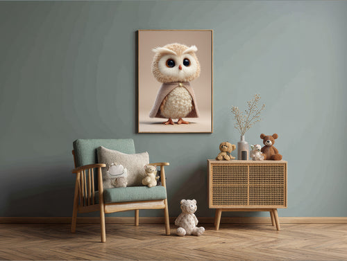 Baby Room Hero Owl 1 Digital Download Wall Art