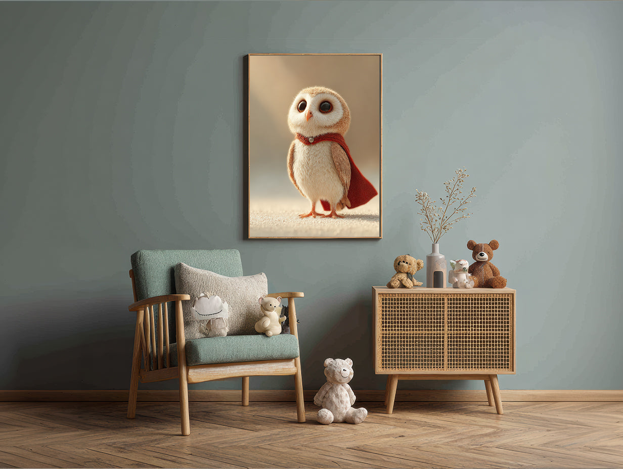 Baby Room Hero Owl 2 Digital Download Wall Art