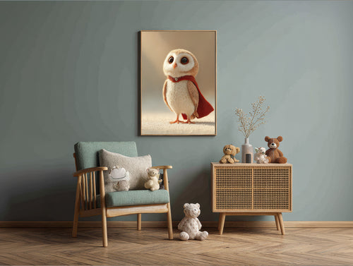 Baby Room Hero Owl 2 Digital Download Wall Art