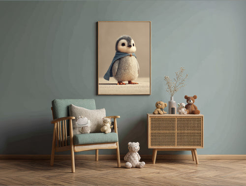 Baby Room Hero Penguin 1 Digital Download Wall Art