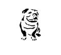 Vinyl Decal / Laptop Sticker/ Car Decal / Phone Sticker English Bulldog