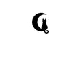 Vinyl Decal / Laptop Sticker/ Car Decal / Phone Sticker Cat in Moon