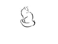 Vinyl Decal / Laptop Sticker/ Car Decal / Phone Sticker Cat