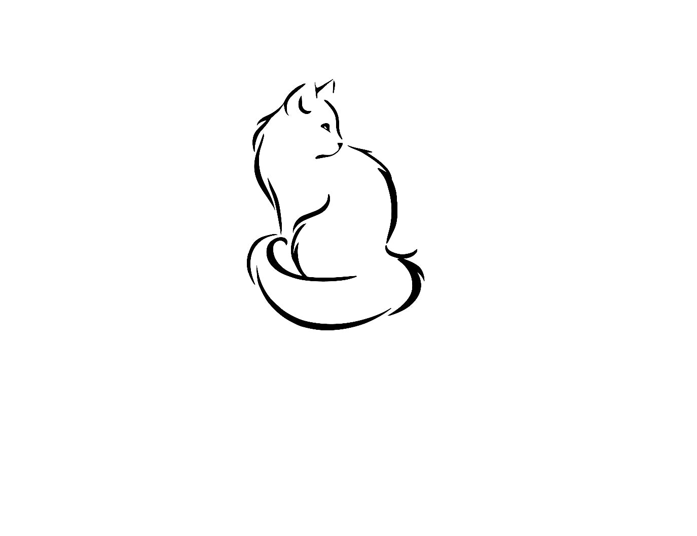 Vinyl Decal / Laptop Sticker/ Car Decal / Phone Sticker Cat