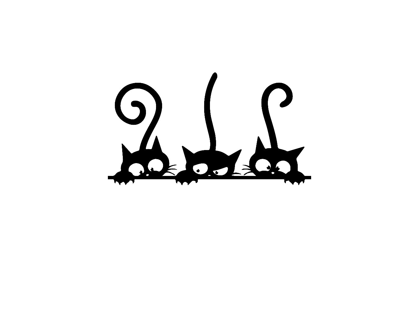 Vinyl Decal / Laptop Sticker/ Car Decal / Phone Sticker Funny Cats