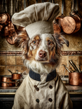 Chef Australian Shepherd Digital Download Wall Art