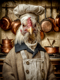 Chef Chicken Digital Download Wall Art