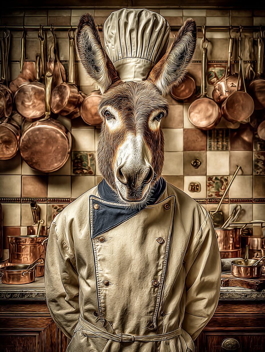 Chef Donkey Digital Download Wall Art