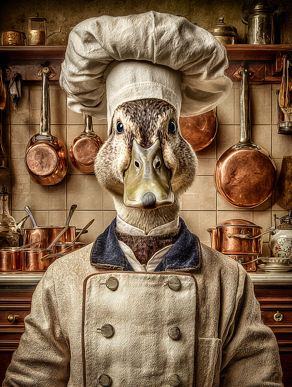 Chef Duck Digital Download Wall Art