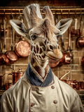 Chef Giraffe Digital Download Wall Art