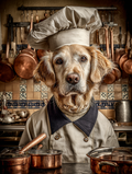 Chef Golden Retriever Digital Download Wall Art