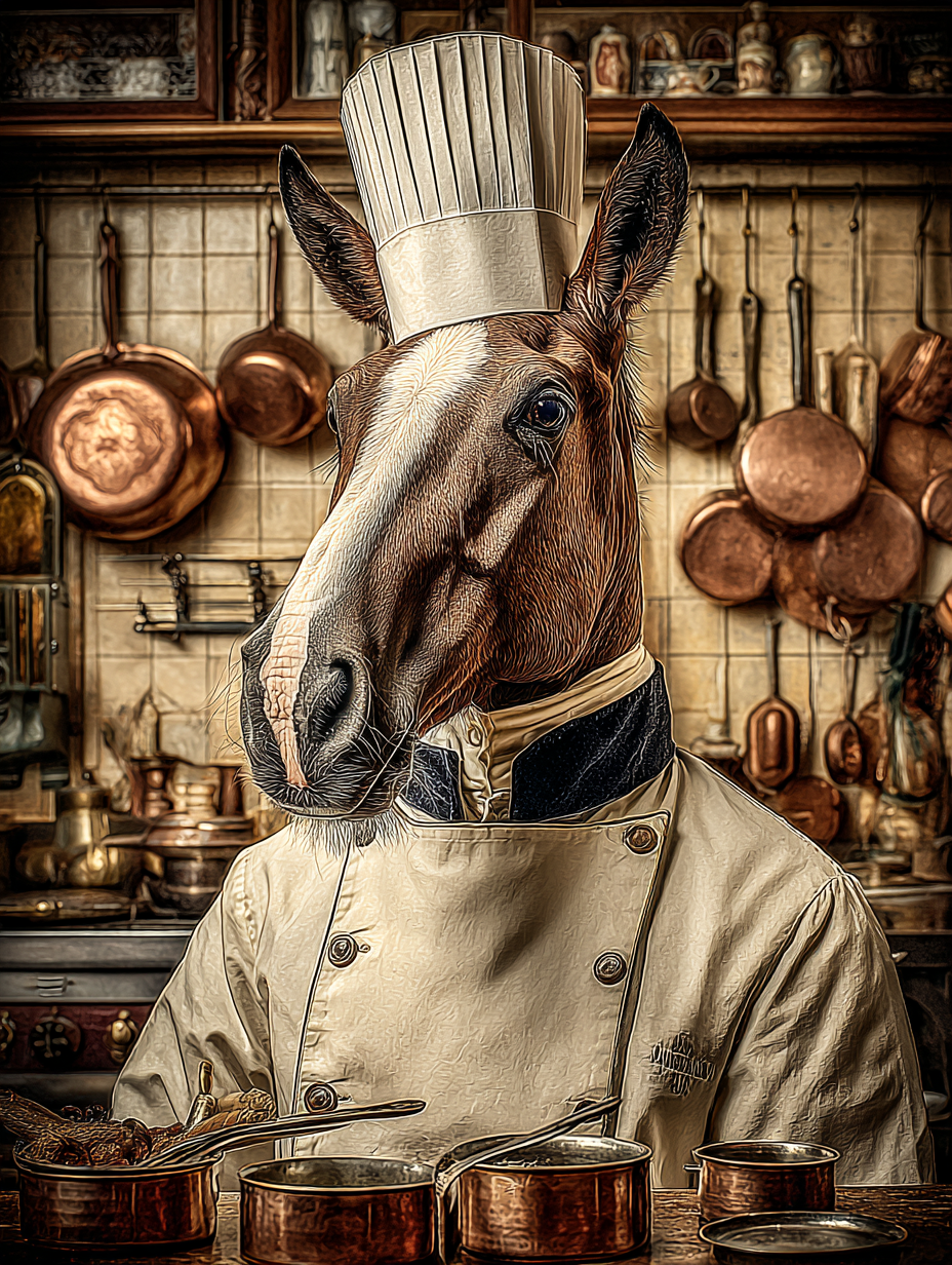 Chef Horse Digital Download Wall Art