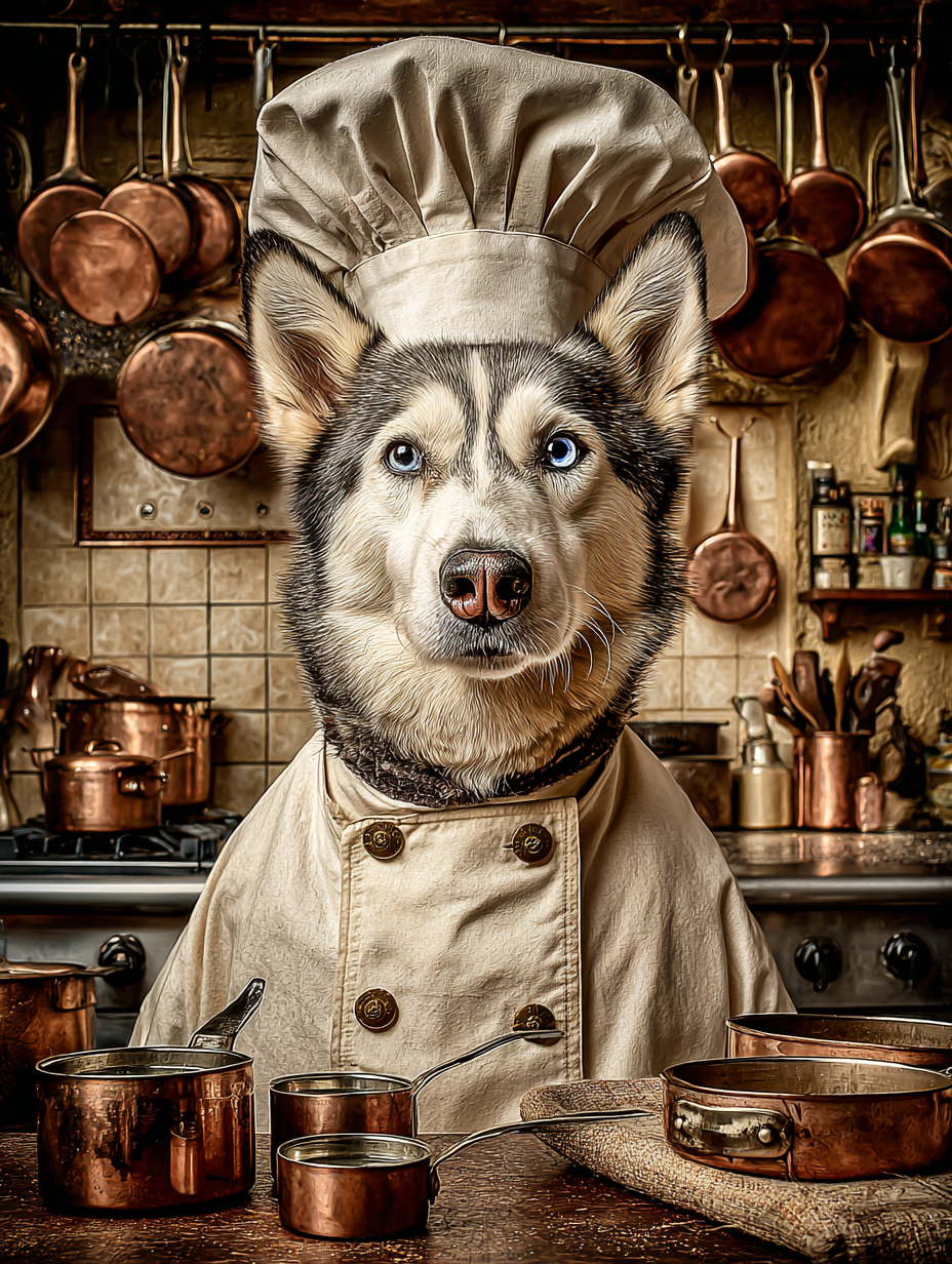 Chef Husky Digital Download Wall Art