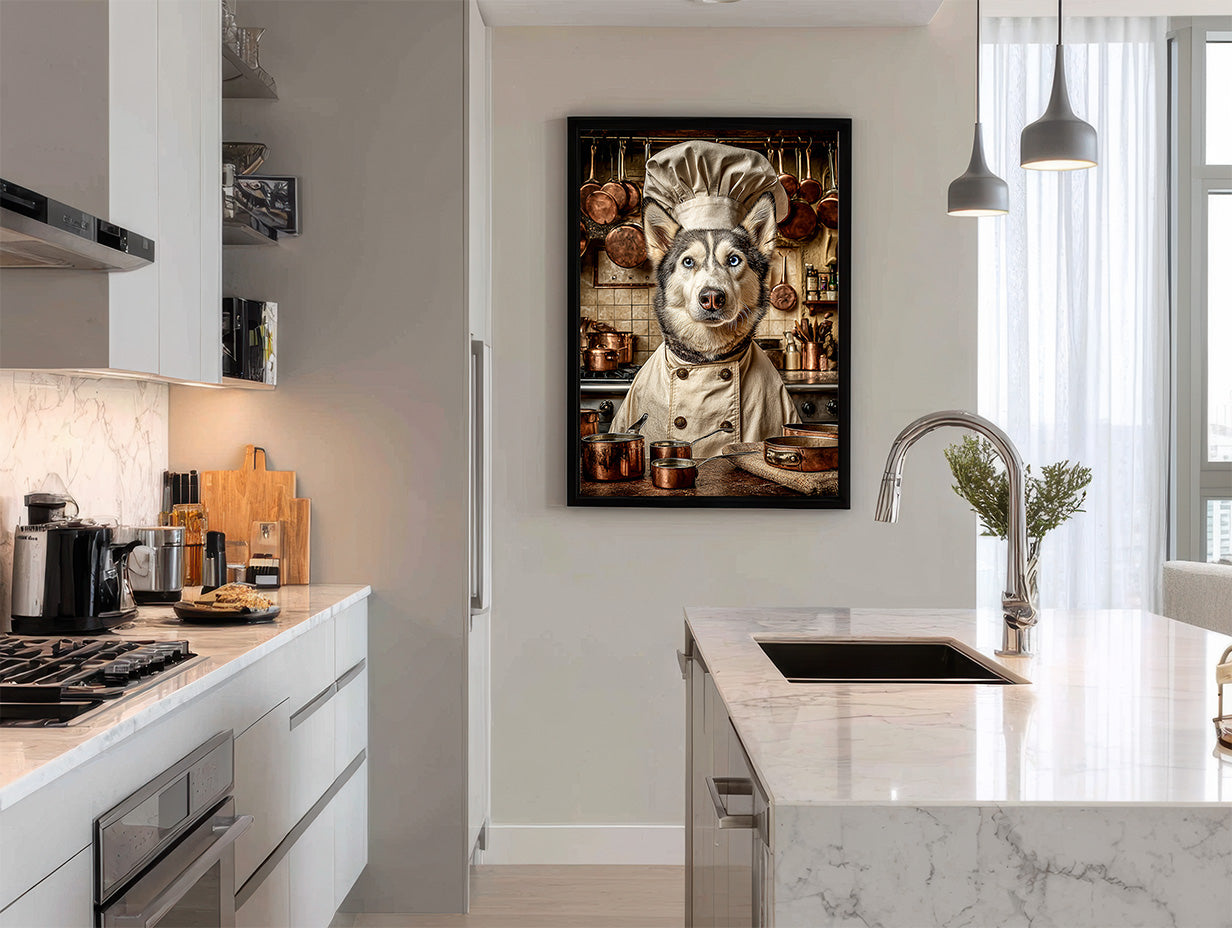 Chef Husky Digital Download Wall Art