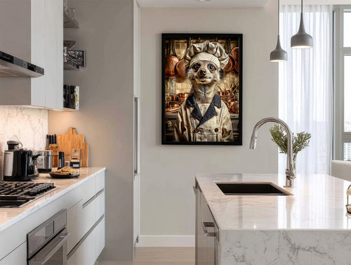 Chef Meerkat Digital Download Wall Art