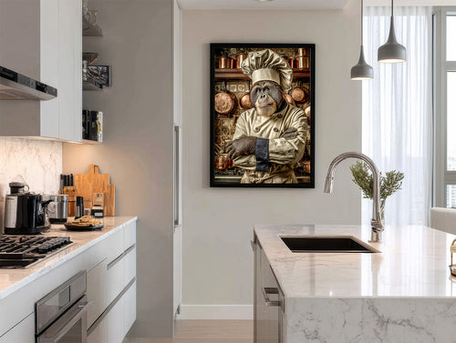 Chef Orangutan Digital Download Wall Art