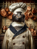 Chef Penguin Digital Download Wall Art