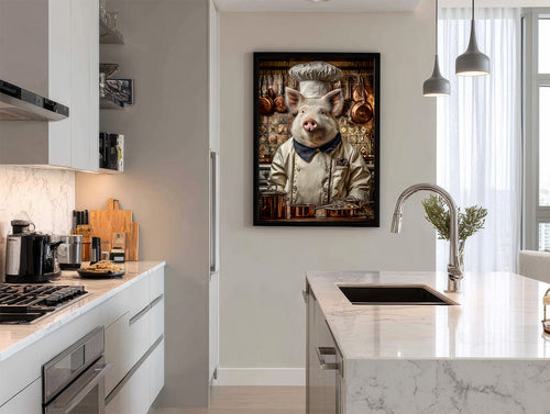 Chef Pig Digital Download Wall Art