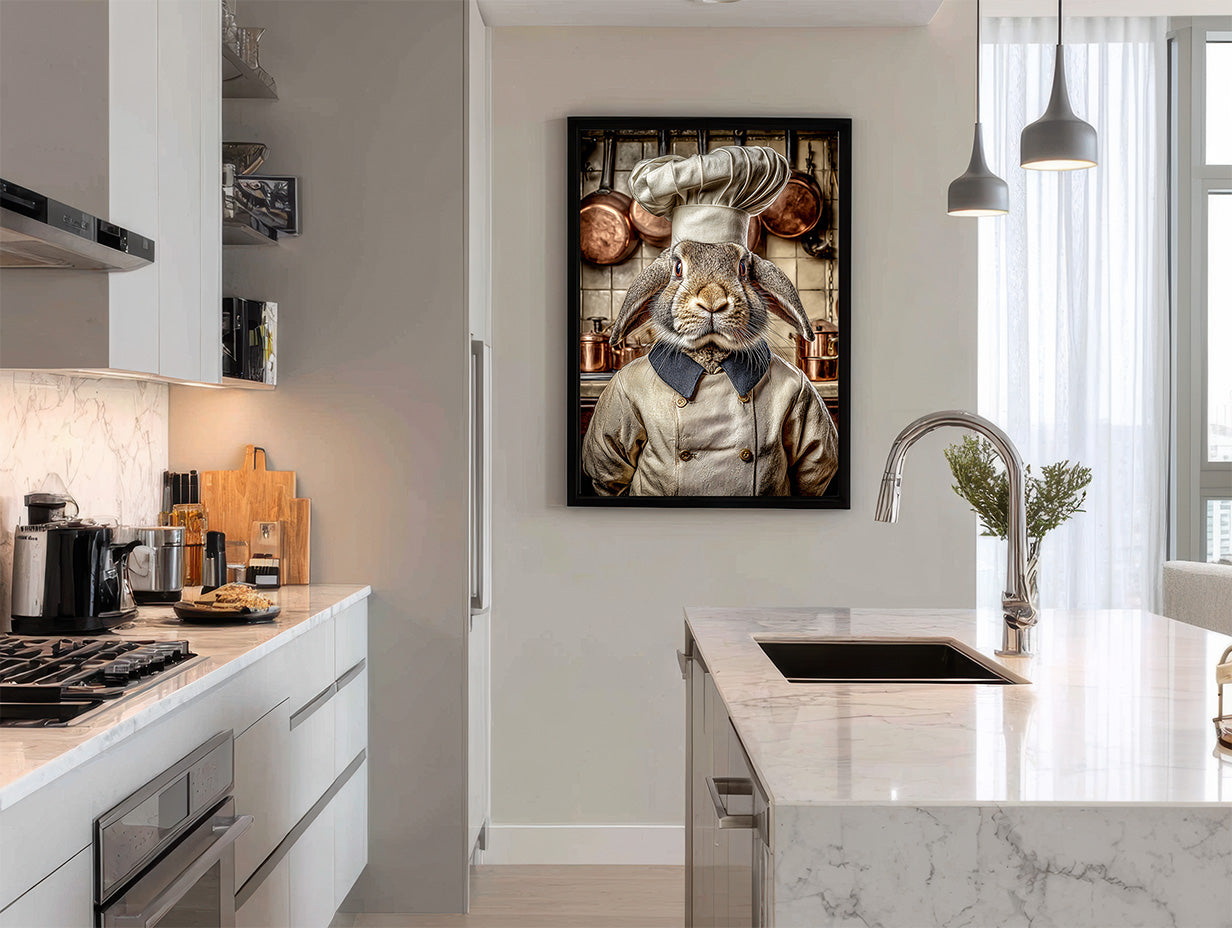Chef Rabbit Digital Download Wall Art