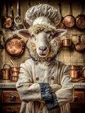 Chef Sheep Digital Download Wall Art