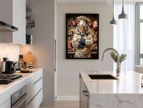 Chef Tiger Digital Download Wall Art