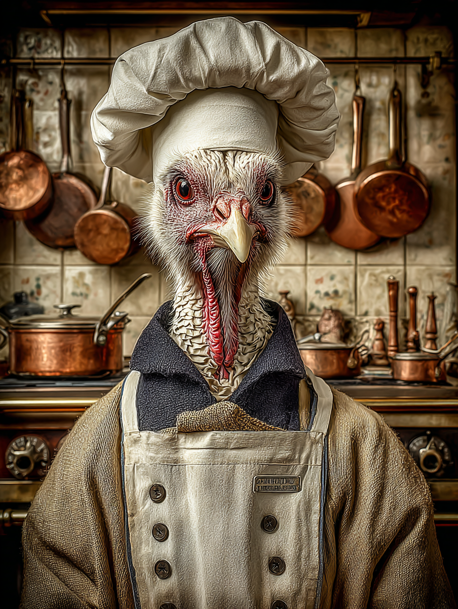 Chef Turkey Digital Download Wall Art
