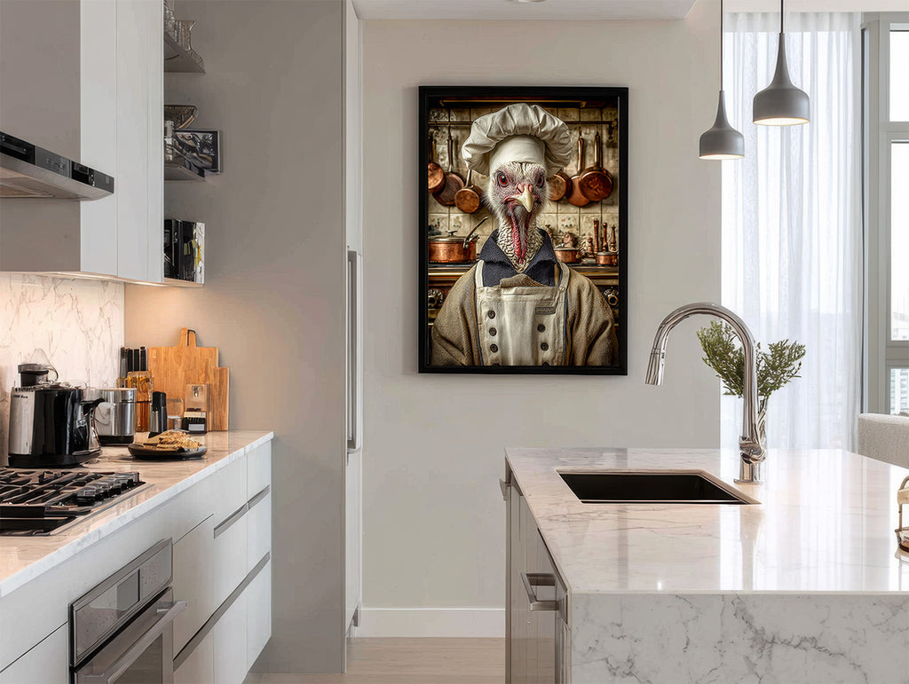 Chef Turkey Digital Download Wall Art