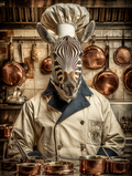 Chef Zebra Digital Download Wall Art