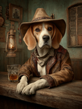 Cowboy Beagle Digital Download Wall Art