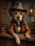 Cowboy Carin Terrier Digital Download Wall Art